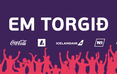 Ísland – Belgía á risaskjá á EM torginu á sunnudag