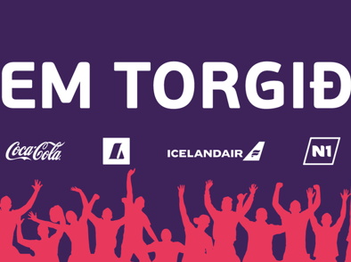 Ísland – Belgía á risaskjá á EM torginu á sunnudag