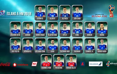 A karla - Hópurinn sem fer á HM í Rússlandi