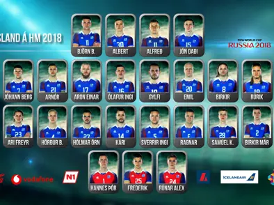 A karla - Hópurinn sem fer á HM í Rússlandi