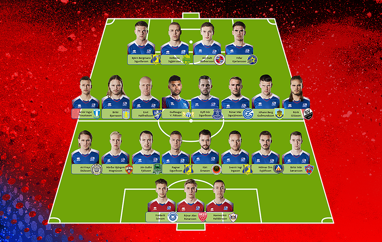 A karla - Hópurinn fyrir leikina gegn Sviss og Belgíu