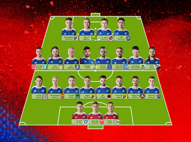 A karla - Hópurinn fyrir leikina gegn Sviss og Belgíu