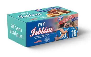 EM Ísblómið fagnar stelpunum okkar