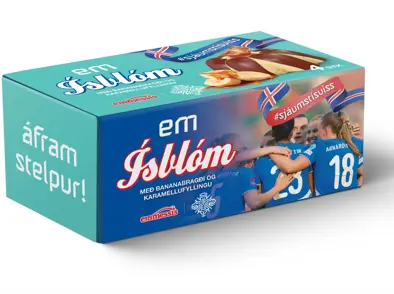 EM Ísblómið fagnar stelpunum okkar