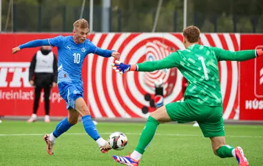 U21 karla - glæsilegur sigur gegn Dönum