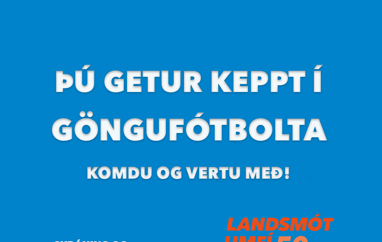 Keppt í göngufótbolta á Landsmóti UMFÍ 50+
