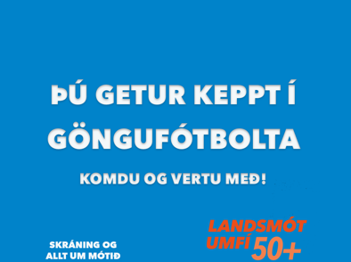 Keppt í göngufótbolta á Landsmóti UMFÍ 50+