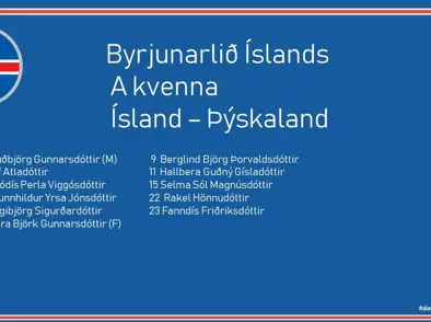 A kvenna - Byrjunarliðið gegn Þýskalandi
