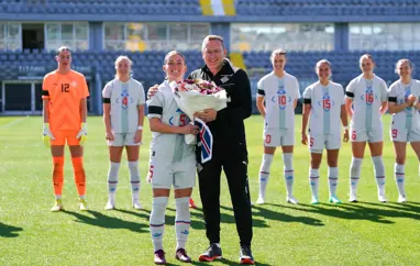 Gunnhildur Yrsa lék sinn 100. A landsleik