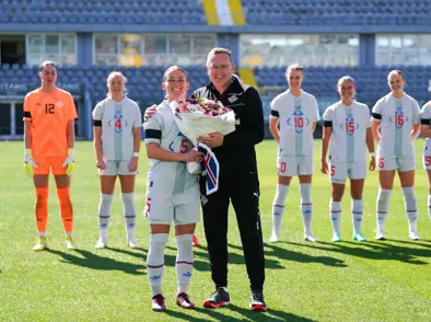 Gunnhildur Yrsa lék sinn 100. A landsleik