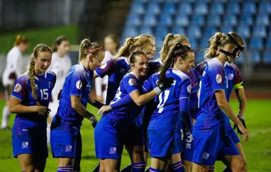 A kvenna - 6-0 sigur gegn Lettlandi