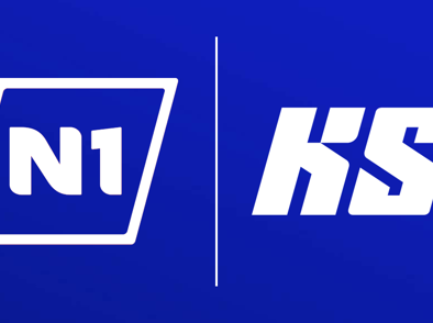 Banner N1 Ksi Hvitt A Blaum Grunni