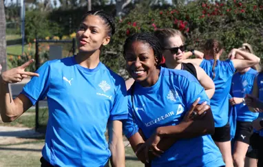 A landslið kvenna komið til Bandaríkjanna