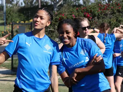 A landslið kvenna komið til Bandaríkjanna