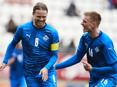 A karla - Hópurinn fyrir leikina fjóra í júní