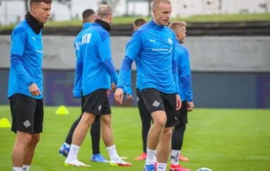 A karla - Byrjunarliðið gegn Rúmeníu