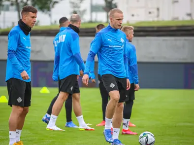 A karla - Byrjunarliðið gegn Rúmeníu