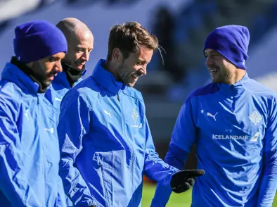 A karla - Byrjunarliðið gegn Englandi