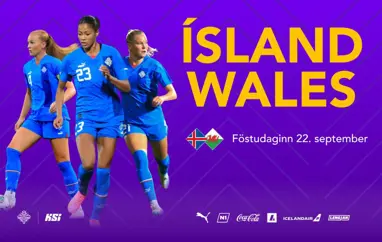 A kvenna - miðasala á leik Íslands og Wales hefst kl. 12:00