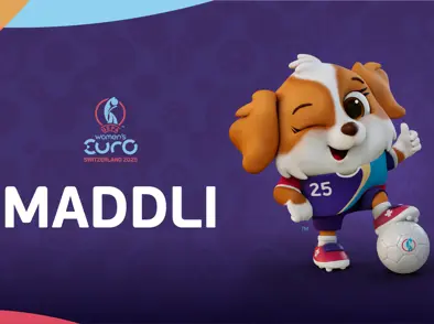 Hundurinn Maddli er Lukkudýr EM kvenna 2025