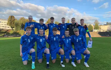 U15 karla - naumt tap gegn Finnlandi
