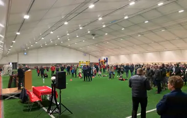 Nýtt knatthús vígt hjá Aftureldingu