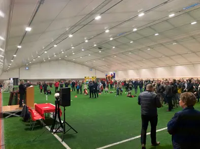 Nýtt knatthús vígt hjá Aftureldingu