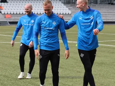 A karla æfði á Tórsvelli