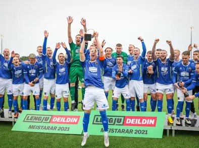 Önnur og þriðja deild karla kláruðust um helgina