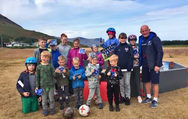 Grasrótarverkefni KSÍ - Komdu í fótbolta - var á Vestfjörðum í vikunni