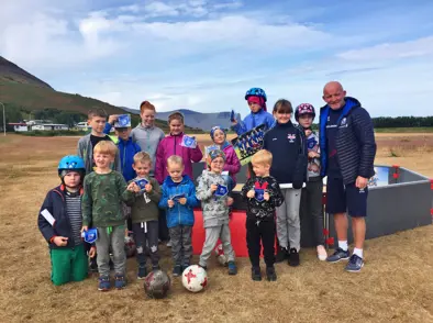 Grasrótarverkefni KSÍ - Komdu í fótbolta - var á Vestfjörðum í vikunni