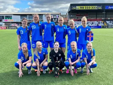 U16 kvenna vann 4-2 sigur gegn Norður-Írum