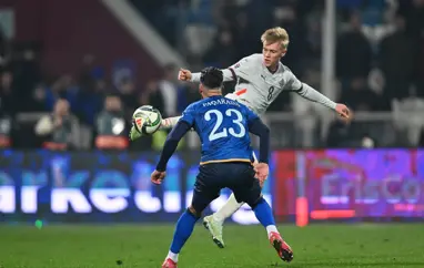 2-1 tap í fyrri leiknum við Kósovó