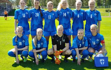 U18 kvenna - Jafntefli gegn Finnum