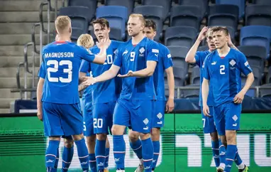 A karla mætir Albaníu á mánudag