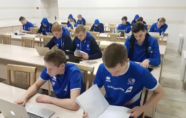 U17 karla - Strákarnir stunda nám sitt af fullum krafti