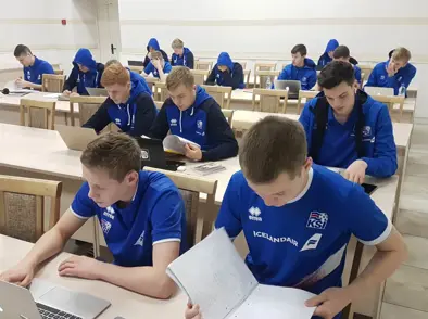 U17 karla - Strákarnir stunda nám sitt af fullum krafti