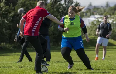 Geðveikur fótbolti með FC Sækó
